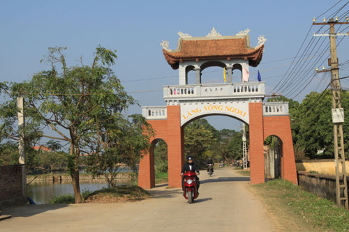 Phúc Thọ là một trong 6 huyện dẫn đầu thành phố về số xã đạt chuẩn nông thôn mới. Ảnh: Thái Hiền